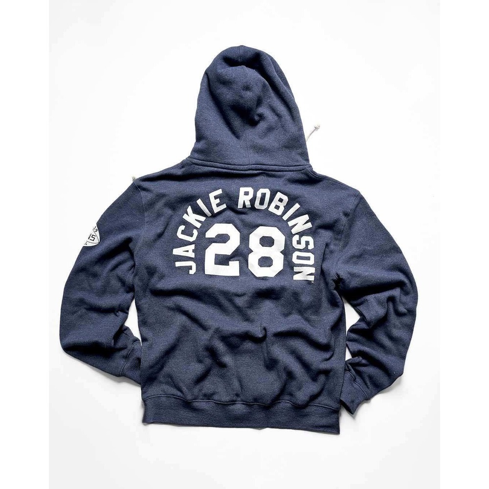 Roots of Fight UCLA Jackie Robinson Football Navy PO Hoody Large - Picture 2 of 11